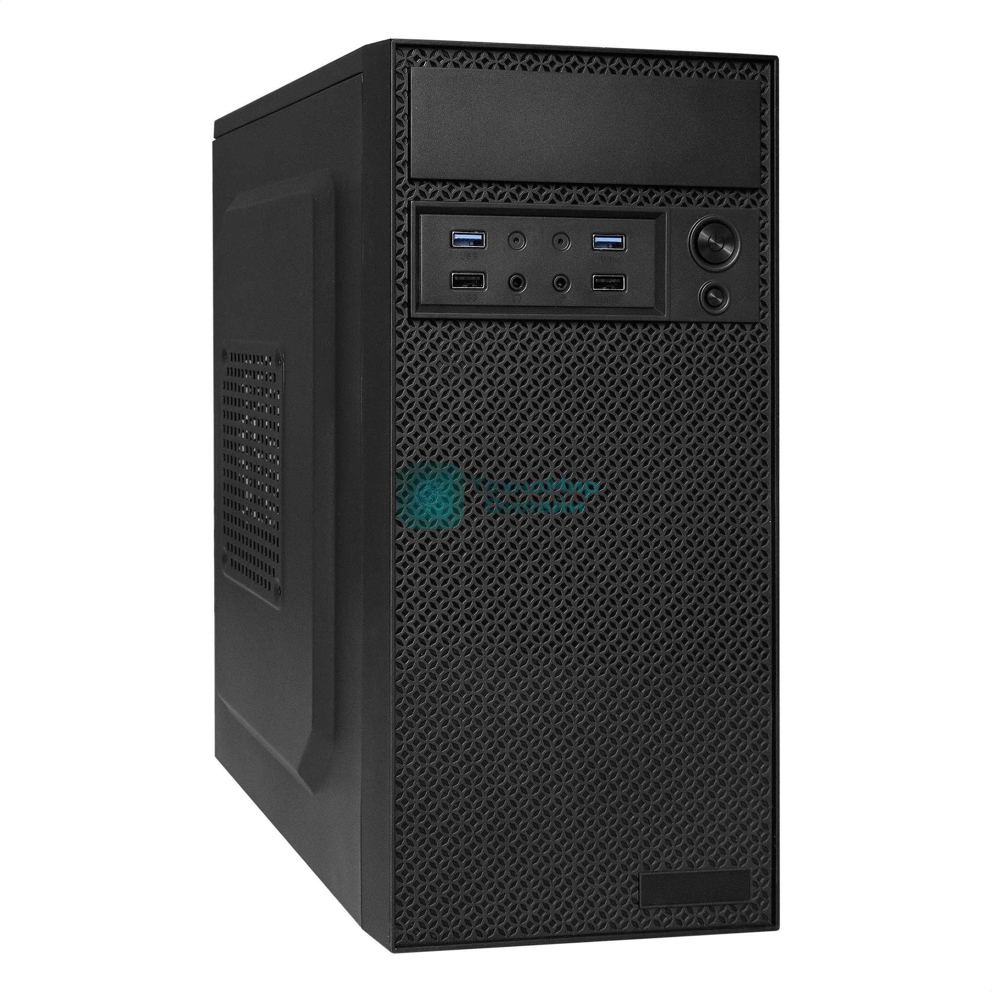 Компьютерный корпус Minitower ExeGate EX291271RUS BAA-109U2 (mATX, без БП, 2*USB+2*USB 3.0, аудио, черный)