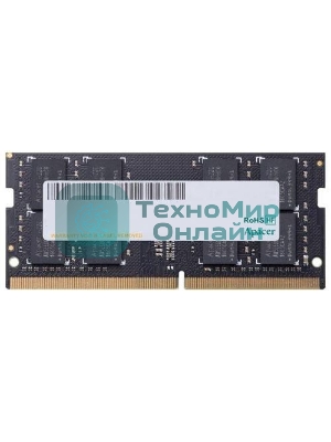 Оперативная память Apacer, DDR4, 8GB (1x8GB), 2666MHz, CL19, SO-DIMM