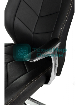 Кресло Бюрократ Zen/Black черный, кожа