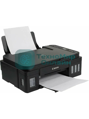 МФУ струйное Canon PIXMA G3410 (2315C009), A4, цветное, печ. 8.8 стр/мин (ч/б) 5 стр/мин (цвет), скан. до 19 стр/мин., 4800x1200 dpi (принтер) 1200х600 dpi (сканер), USB, Wi-Fi