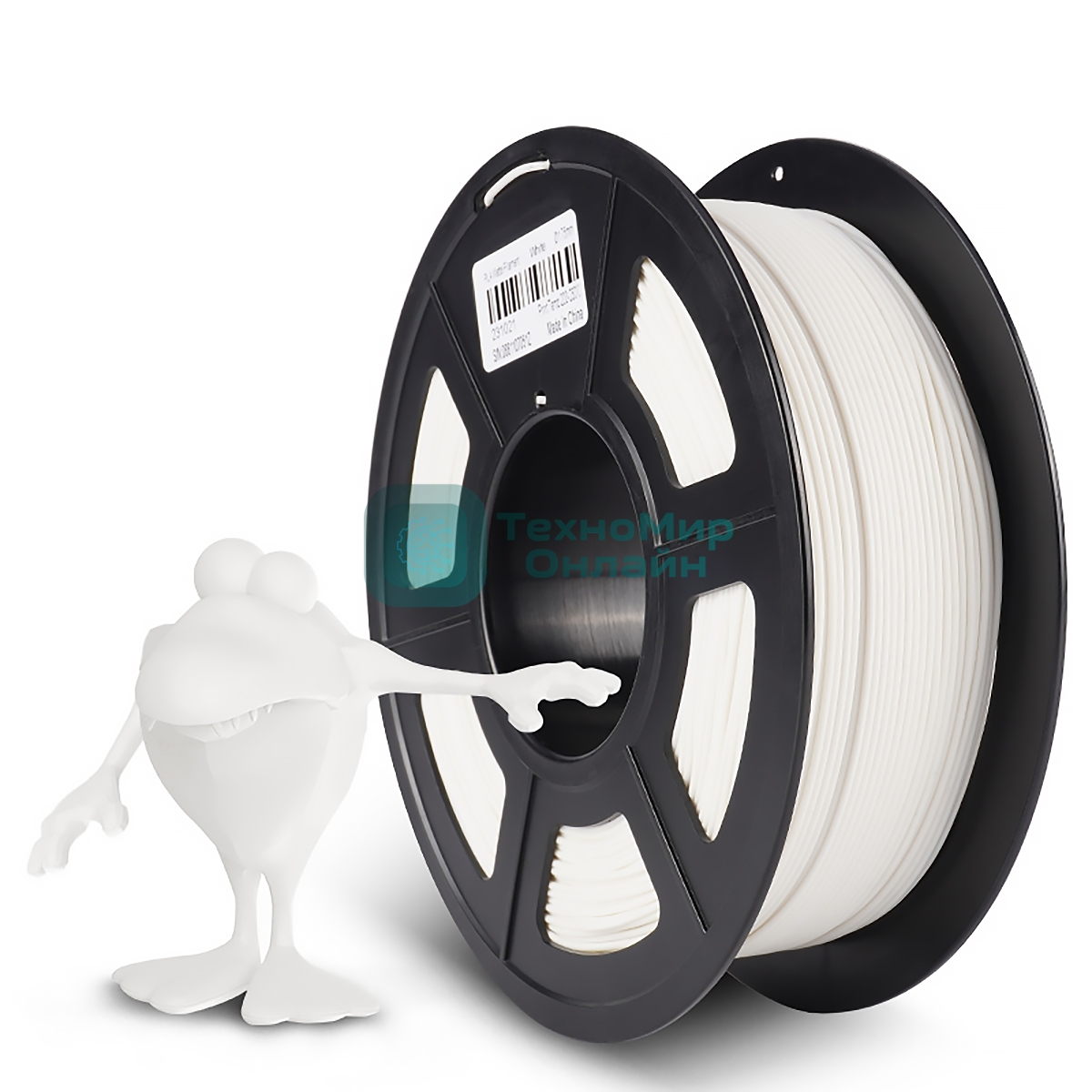 Филамент NVPrint PLA Matte White для 3D печати диаметр 1.75мм длина 330 метров масса 1 кг