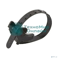 Подвес для крепления кабеля к тросу Rexant 160 х 12 мм, черный (упак. 100 шт)