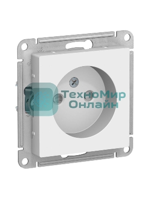 Механизм розетки 1-м СП AtlasDesign без заземл. защ. шторки 16А белый, SchE ATN000149