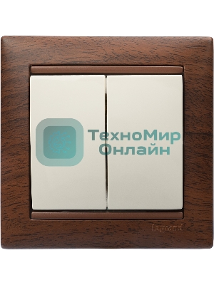 Выключатель Legrand 774305 Valena двухклавишный 10 AX(слоновая кость)