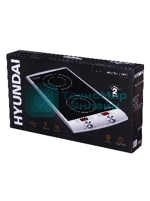 Плита настольная электрическая Hyundai HYC-0103 серебристый/черный стеклокерамика (настольная)