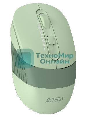 Мышь беспроводная A4Tech Fstyler FB10C зеленый, 2000 dpi, радиоканал, Bluetooth, USB, кнопки - 4