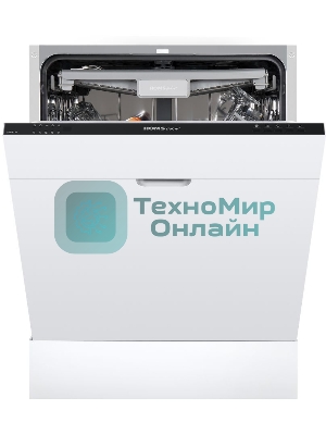 Встраиваемая посудомоечная машина HOMSair DW67M, черный, 59.8 см, 14 компл., 47 дБ, класс A++