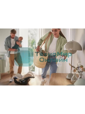 Ручной молокоотсос Philips SCF430/10. В комплекте: 1 ручной молокоотсос, соска серии Natural, фиксирующее кольцо, крышка для транспортировки