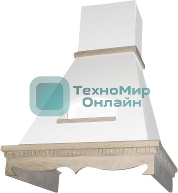 Вытяжка каминная Elikor Бельведер 60П-650-П3Д бежевый/дуб, 60 см, 650 куб. м/ч, 60 дБ