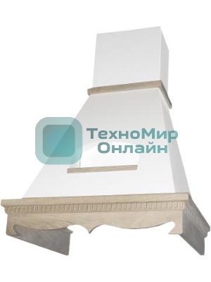 Вытяжка каминная Elikor Бельведер 60П-650-П3Д бежевый/дуб, 60 см, 650 куб. м/ч, 60 дБ