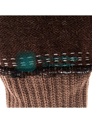 Перчатки трикотажные Сибртех двойные, полушерстяные, с ПВХ покрытием