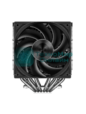 Кулер для процессора PCCooler RZ620 BK (260W, 4-pin PWM, 157.5мм, Al/Cu, 6x6мм, 1x120мм, 86.73CFM, 32dBA, 2200RPM, S: 1851/1700/1200/115X, AM5/AM4, черный)