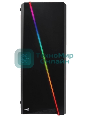 Компьютерный корпус Aerocool/Formula PGS-V Cylon , ATX, без БП, RGB подсветка, окно, картридер, 1x USB 3.0 + 2x USB 2.0, 1х12см вентилятор в комплекте