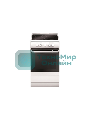 Плита электрическая Hansa FCCW54000 белый, конфорок 4 шт, духовка 68 л, 50 см x 85 см x 60 см