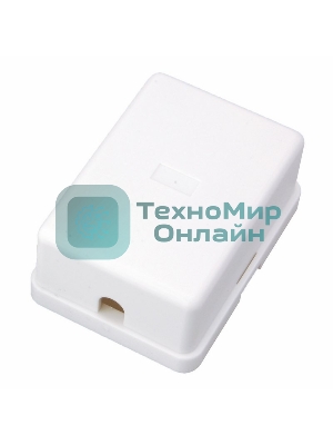 Рoзетка телефонная внешняя Rexant, 1 порт RJ-14(6P-4C), категория 3, (50 шт/уп)