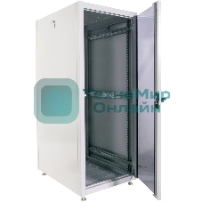 Шкаф телекоммуникационный напольный ЭКОНОМ 18U (600 600) дверь стекло, дверь металл