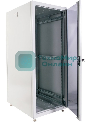 Шкаф телекоммуникационный напольный ЭКОНОМ 18U (600 600) дверь стекло, дверь металл