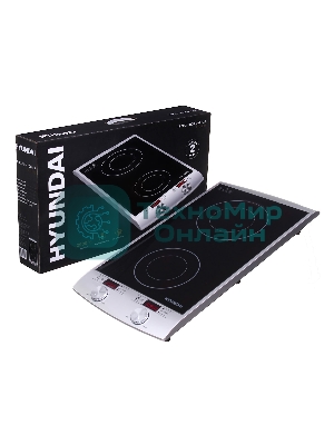 Плита настольная электрическая Hyundai HYC-0103 серебристый/черный стеклокерамика (настольная)