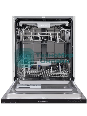 Встраиваемая посудомоечная машина HOMSair DW67M, черный, 59.8 см, 14 компл., 47 дБ, класс A++