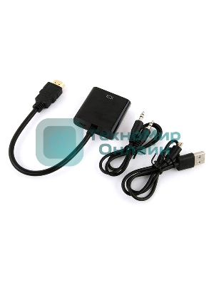 Переходник Buro HDMI-M-VGA-F-WUSB HDMI (m) VGA (f) 0.1м