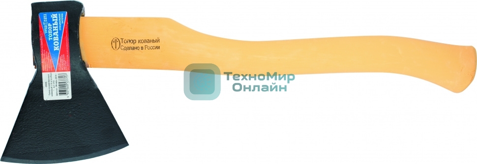 Топор кованный, в сборе, 1150/1500 г, деревянное топорище, 500 мм, А-1(Труд) ВачаРоссия
