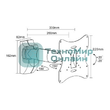 Кронштейн для ТВ ARM Media LCD-202 15