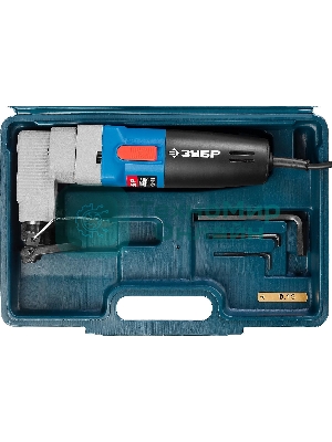 Ножницы лезв. ЗУБР ЗНЛ-500 листовые, 500Вт 1800/мин сталь:2.5мм мин.рад.40мм в кейсе