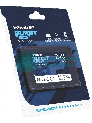 Накопитель SSD Patriot Burst Elite, 240Gb, SATA, 2.5
