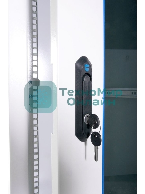 Шкаф телекоммуникационный напольный ЭКОНОМ 18U (600 600) дверь стекло, дверь металл