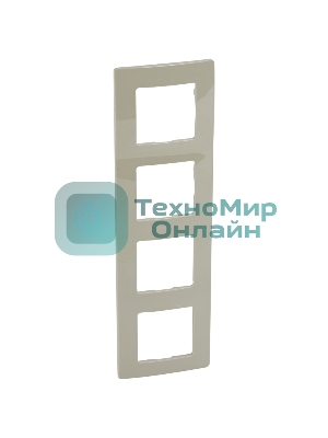 Рамка 4 поста, сл. кость ETIKA 