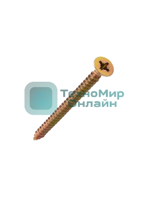 Саморез универсальный Kranz 5х70, желтый цинк, короб (100 шт./уп.)