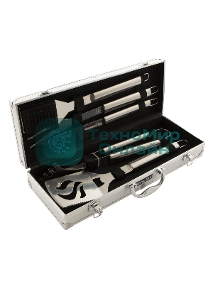 Набор приборов для барбекю Palisad Camping, 5 шт в алюм.кейсе