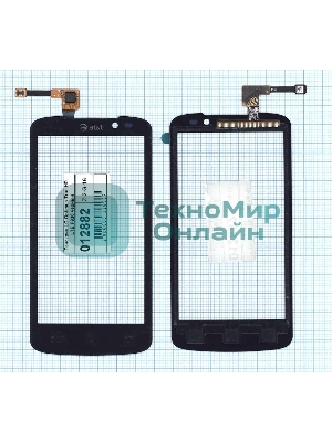 Сенсорное стекло (тачскрин) для LG Optimus True HD LTE P936, черное
