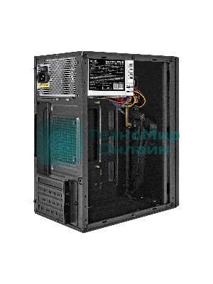 Компьютерный корпус Minitower ExeGate BAA-303-UNS450 (mATX, БП UNS450 с вент. 12см, 2*USB, HD Audio, черный)