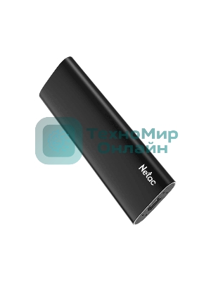 Внешний SSD Netac Z SLIM, 1TB, USB 3.2 Gen 2 Type-C, R/W 550/480, черный