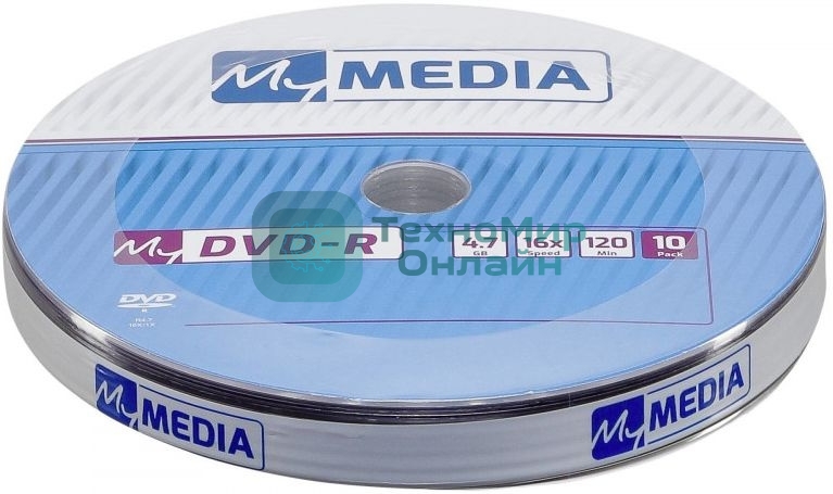 Диск DVD-R MyMedia 4.7Gb 16x pack wrap (10шт) (69205)
