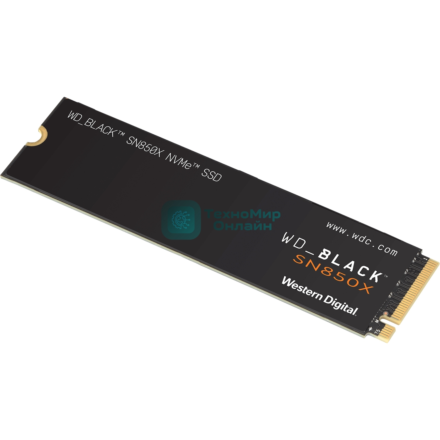 Накопитель SSD WD 2Tb Black SN850X, M.2(22x80мм), NVMe, PCIe 4.0 x4, 3D TLC, R/W 7300/6600Mb/s, IOPs 1 200 000/1 100 000, TbW 1200, DWPD 0.3 (12 мес.)