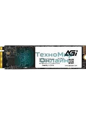Накопитель SSD AGI AGI1T0G43AI818, 1Tb, PCIe 4.0 x4, M.2 2280, NVMe, R/W 4700/2800