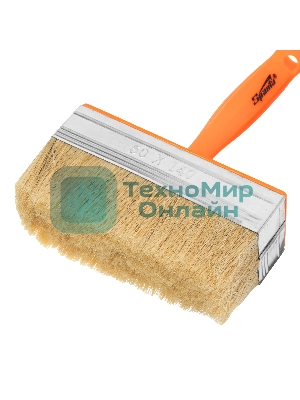 Кисть-ракля Sparta 50х140 мм, натуральная щетина, пластмассовый корпус, пластмассовая рукоятка