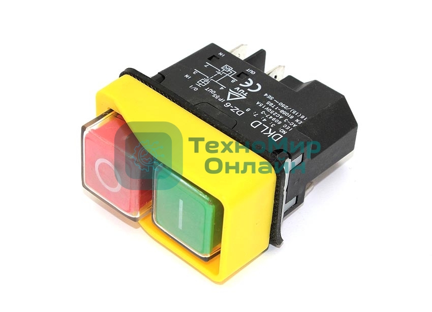 Выключатель для бетономешалки/плиткореза, 4 контакта (G1067-1) 301107