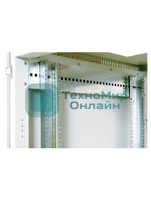 Шкаф коммутационный ЦМО ШТК-М-18.6.6-1ААА 18U 600x600 мм пер. дв. стекл задн. дв. стал. лист 2 бок. пан. направл. под закл. гайки 270 кг серый