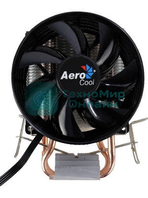 Кулер для процессора AeroCool/Formula Verkho 2 серебристый, 90 мм, алюминий/медь, 2000 об/мин, 25 дБ, 4 pin, 110 Вт, 125 мм