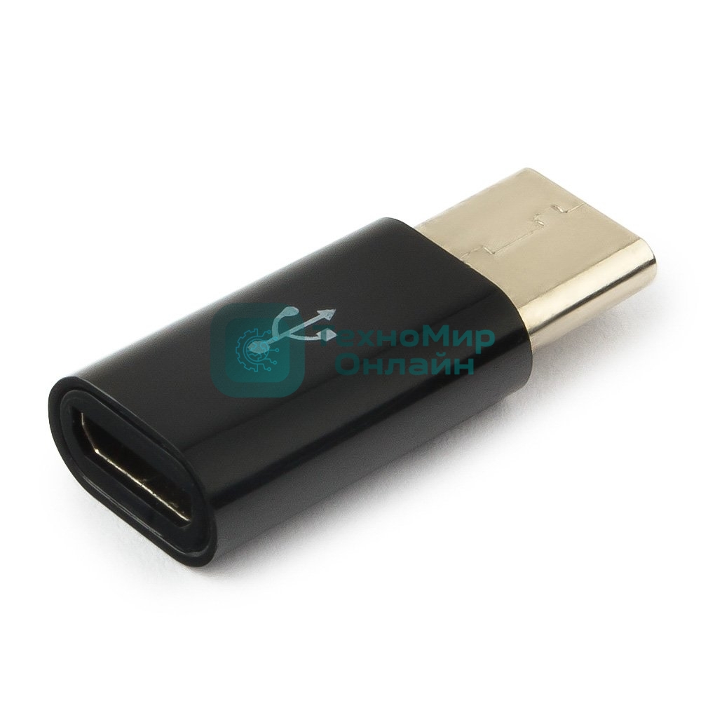 Переходник Cablexpert Переходник USB, USB Type-C/USB MicroB (F), пакет (A-USB2-CMmF-01)