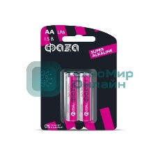 Элемент питания алкалиновый LR 6 Super Alkaline BL-2 (уп.2шт) ФАZА 4897062858443, 1.5 В