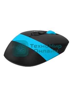 Мышь беспроводная A4Tech Fstyler FG10S черный/синий, 2000 dpi, радиоканал, USB, кнопки - 4