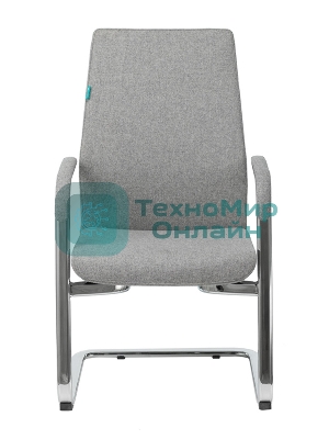 Кресло офисное Бюрократ JONS-LOW-V/CASHGREY на полозьях серый