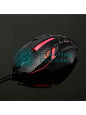 Мышь проводная Oklick 396M INSOMNIA черный, 1000 dpi, USB, кнопки - 3