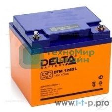 Батарея для ИБП Delta DTM 1240 L (12V, 40Ah) с увеличенным сроком службы (10 лет)