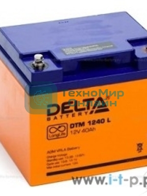 Батарея для ИБП Delta DTM 1240 L (12V, 40Ah) с увеличенным сроком службы (10 лет)