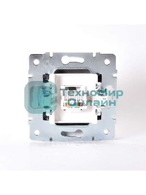 Механизм розетки компьютерн. 1-м СП KARINA RJ45 черный бархат LEZARD 707-4288-139